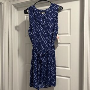 Blue business casual dress